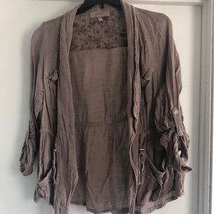 Torrid brown lightweight jacket